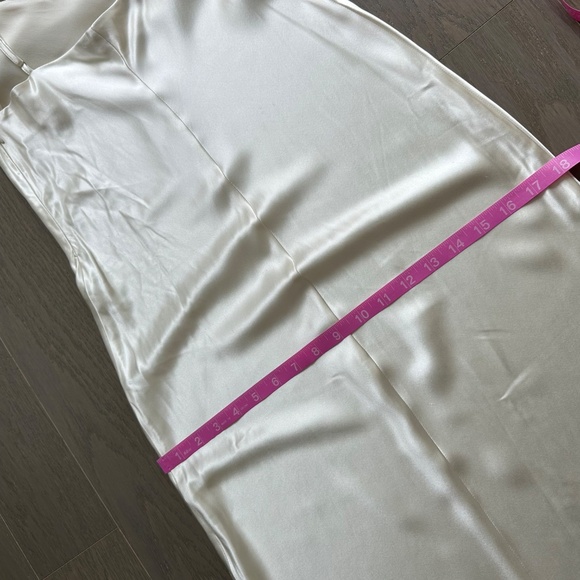 Reformation RONDA White Ivory Silk Maxi Dress Gown Size 6 Bridal Wedding w/ tag - Picture 16 of 16